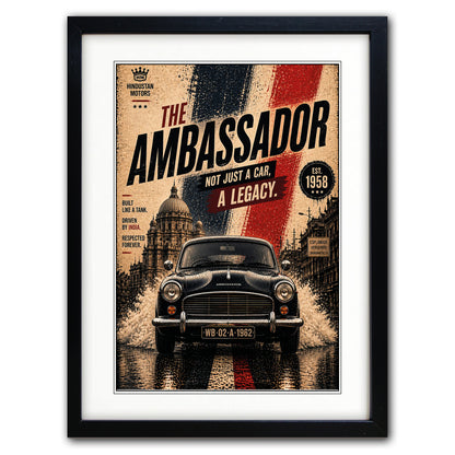 Auto Motor Classic Design Collection of 4 Prints | A3 Satin Luxury Paper | No.1
