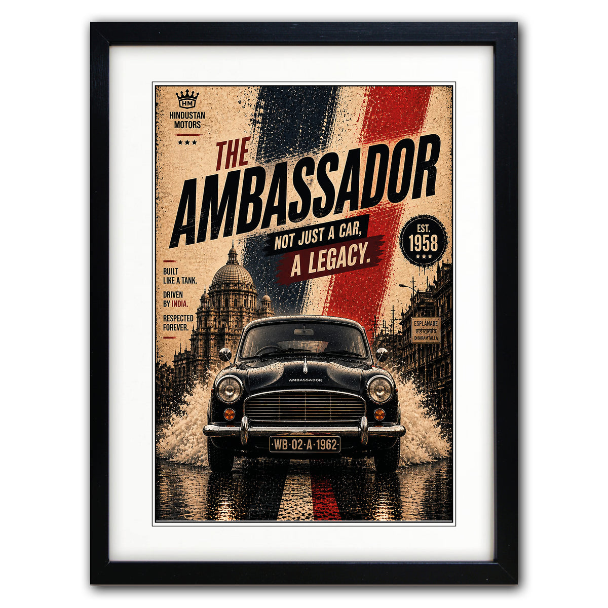 Auto Motor Classic Design Print | The Ambassador | A3 Satin Luxury Paper | No.3