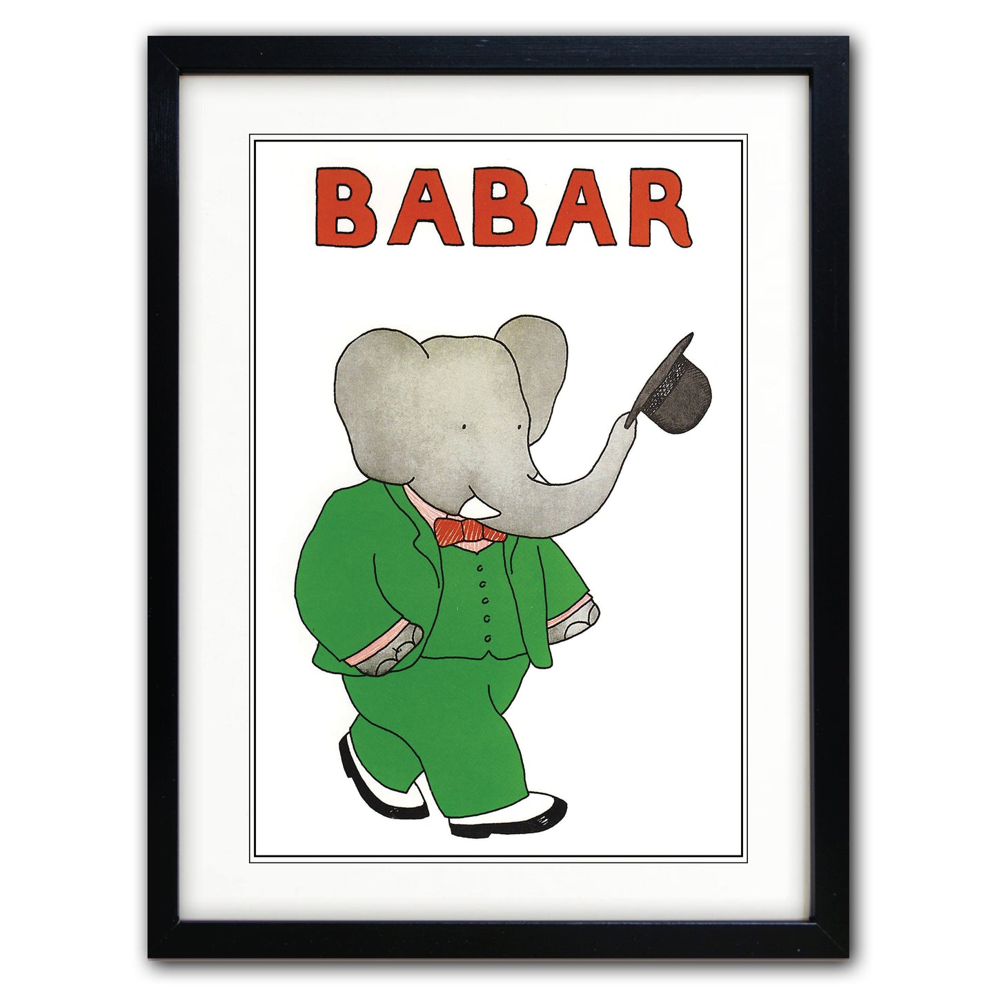 Babar the Elephant A3 Luxury Satin Art Print | Classic Children's Illustration | No.3