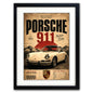 Auto Motor Classic Design Print | A3 Satin Luxury Paper | No.4