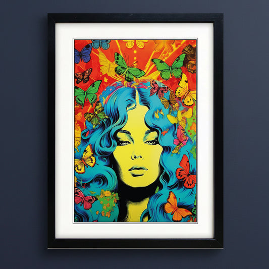 Retro 1960s Kaleidoscope Fashion Prints | Set of 4 A3 | No.1