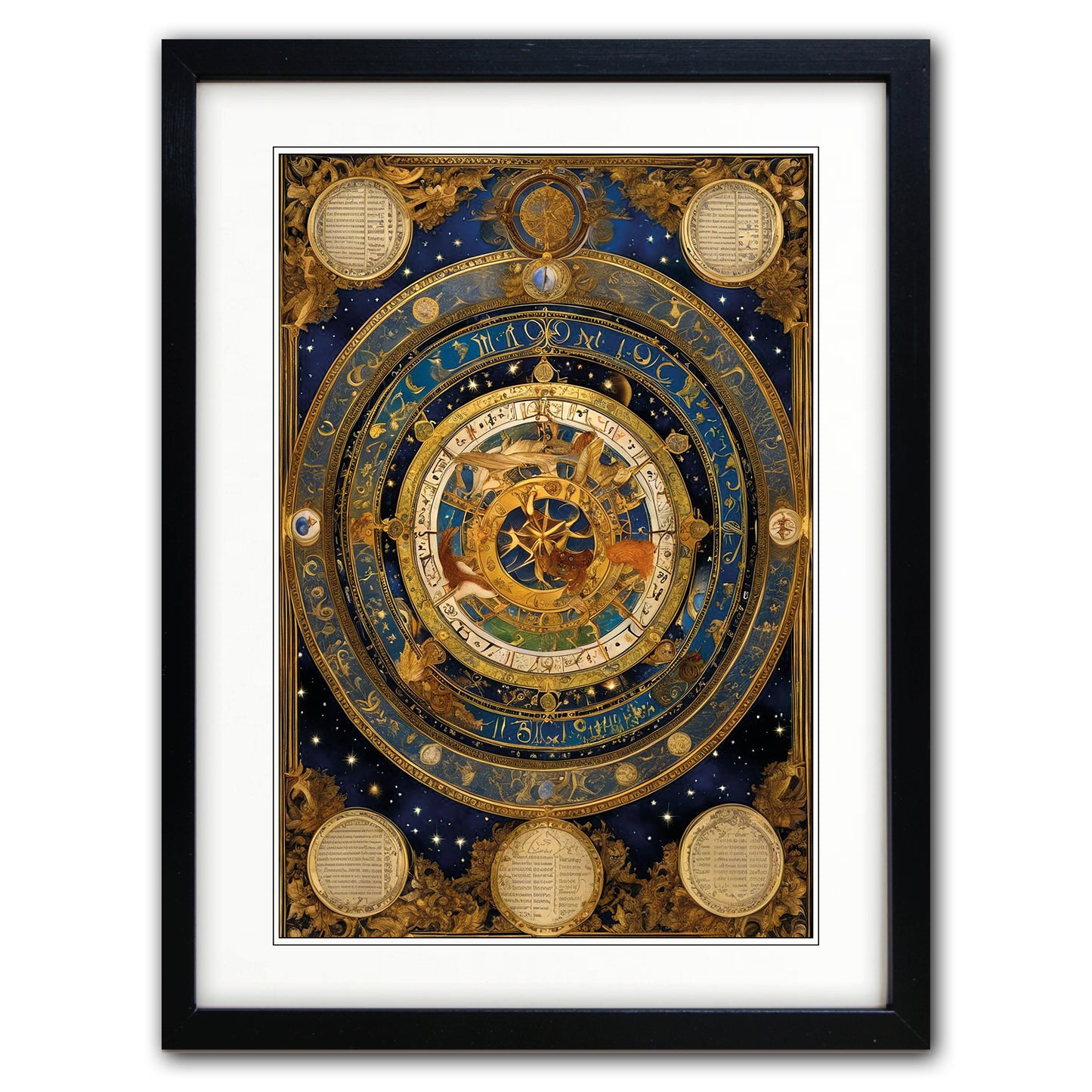 Mystic Tarot Zodiac Vintage Art Print | A3 Satin | No.4