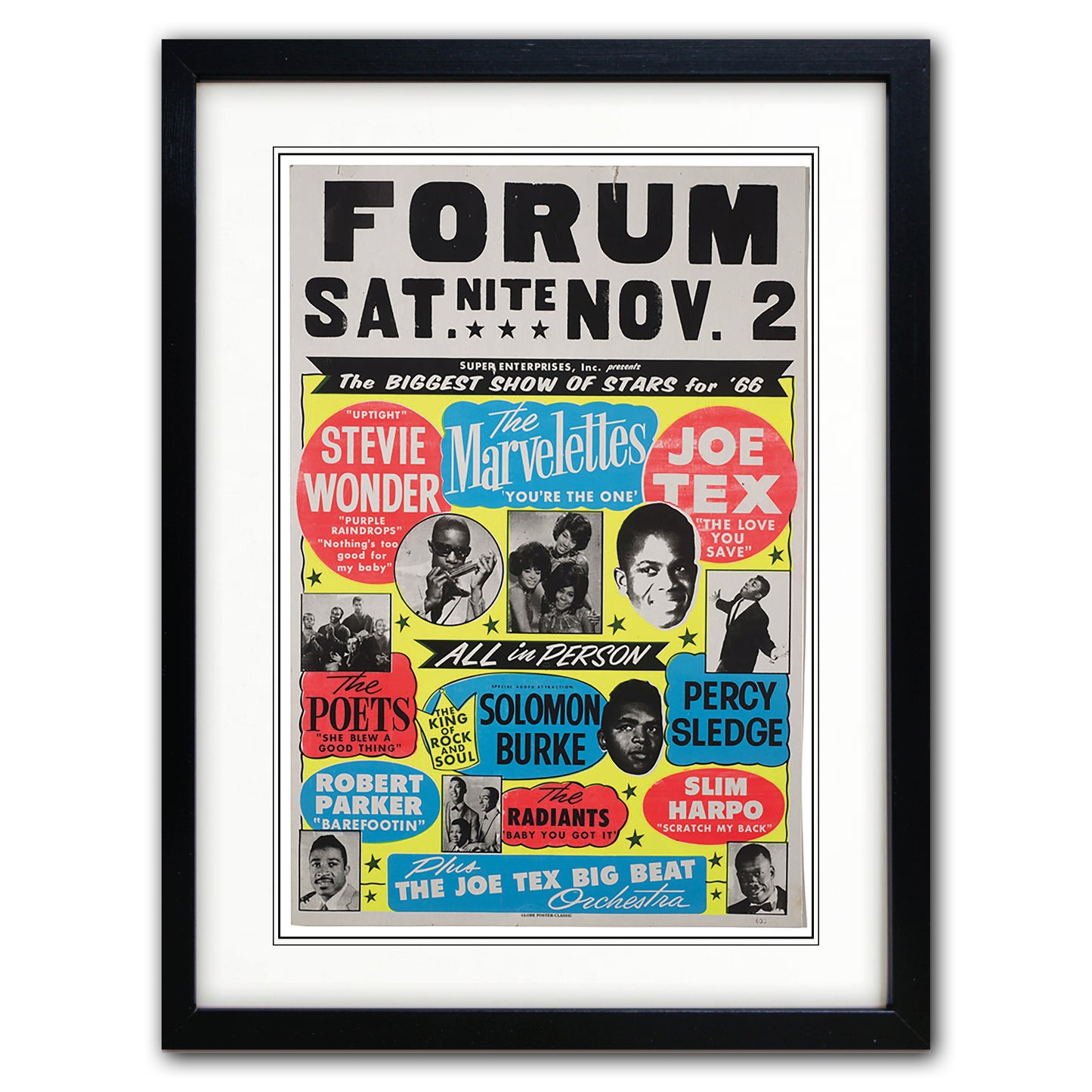 Soul and Blues Vintage Gig Promotion Poster Print | A3 Satin No.4