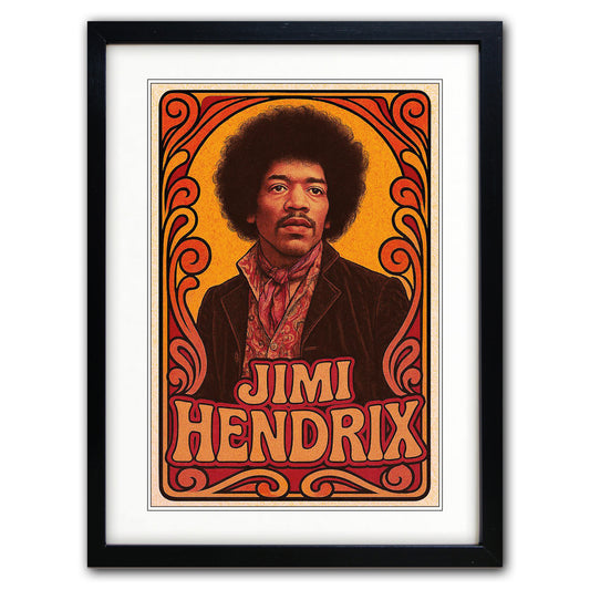 Classic Rock Music Poster Print | A3 Satin | No.4