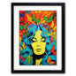Psychedelic Retro 1960s Kaleidoscope Fashion A3 Print | Satin | No.4