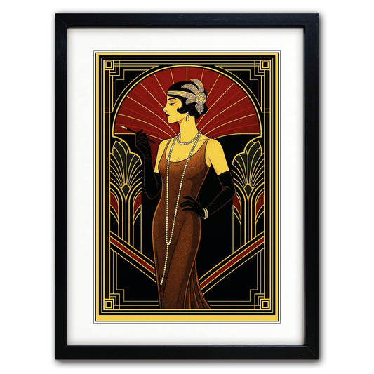 Art Deco City Scape | A3 Luxury Satin Print | No.4