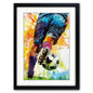 World Cup Football Water Colour Painting Art Prints | A3 Satin | No.5