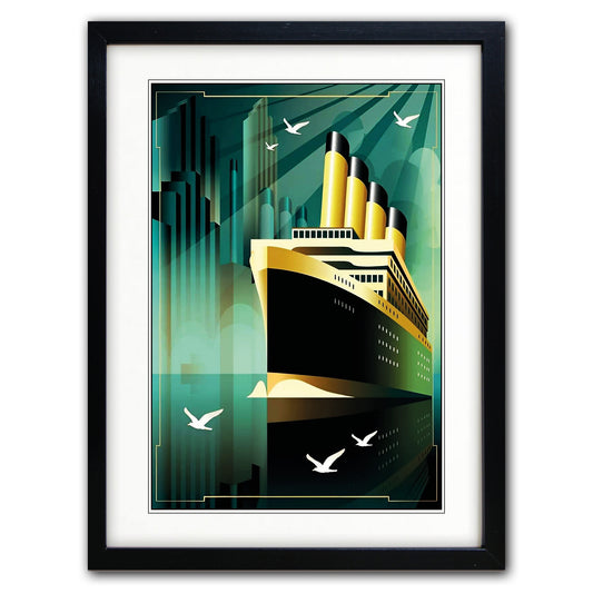 Art Deco City Scape | A3 Luxury Satin Print | No.5