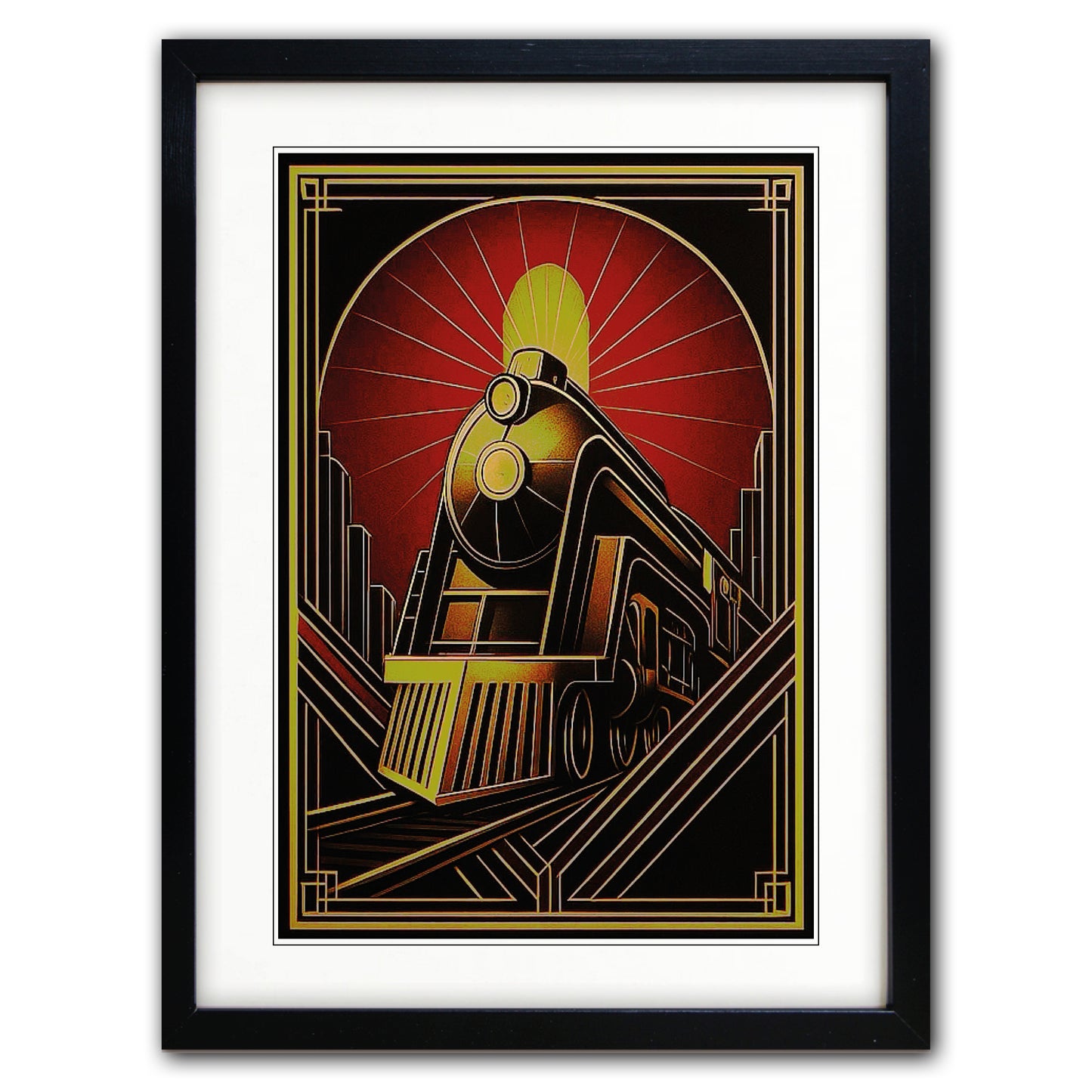 Art Deco Cityscape | A3 Luxury Paper Print | No.6