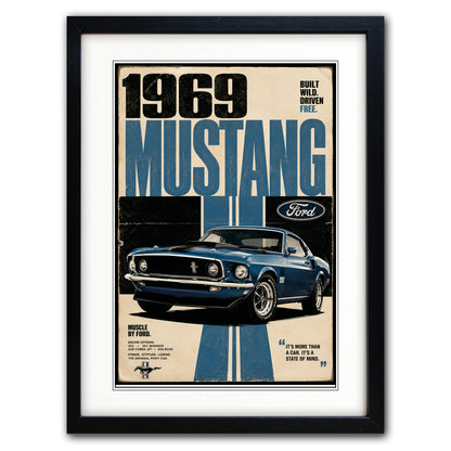 Auto Motor Classic Design Collection of 4 Prints | A3 Satin Luxury Paper | No.2