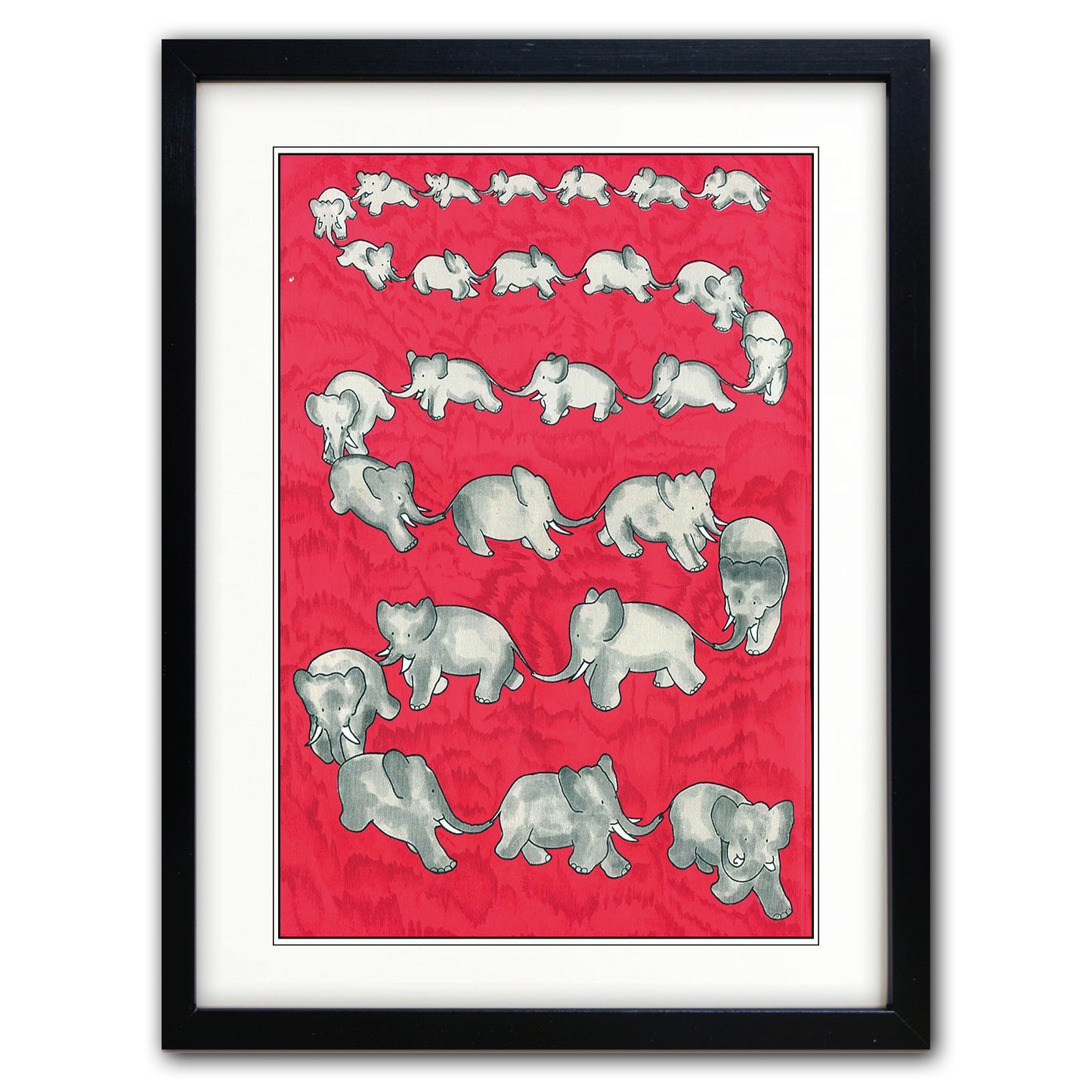 Babar the Elephant A3 Luxury Satin Art Print | Classic Children's Illustration | No.7