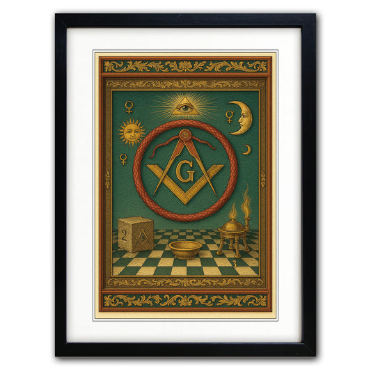 Mystic Tarot Zodiac Vintage Art Print | A3 Satin | No.7