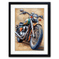 Vintage Motorbike Illustrated | A3 Art Print | No.7