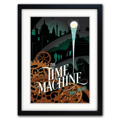 Classic Book Cover Design Print | The Time Machine | A3 Satin | No.8