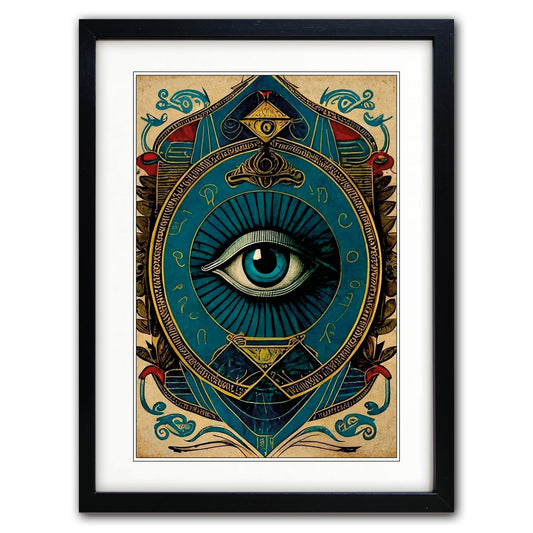 Mystic Tarot Zodiac Vintage Art Print | A3 Satin | No.8
