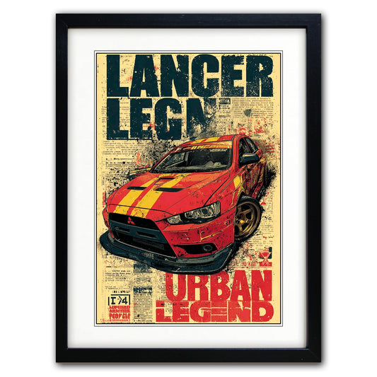 Auto Motor Classic Design Print | A3 Satin Luxury Paper | No.9
