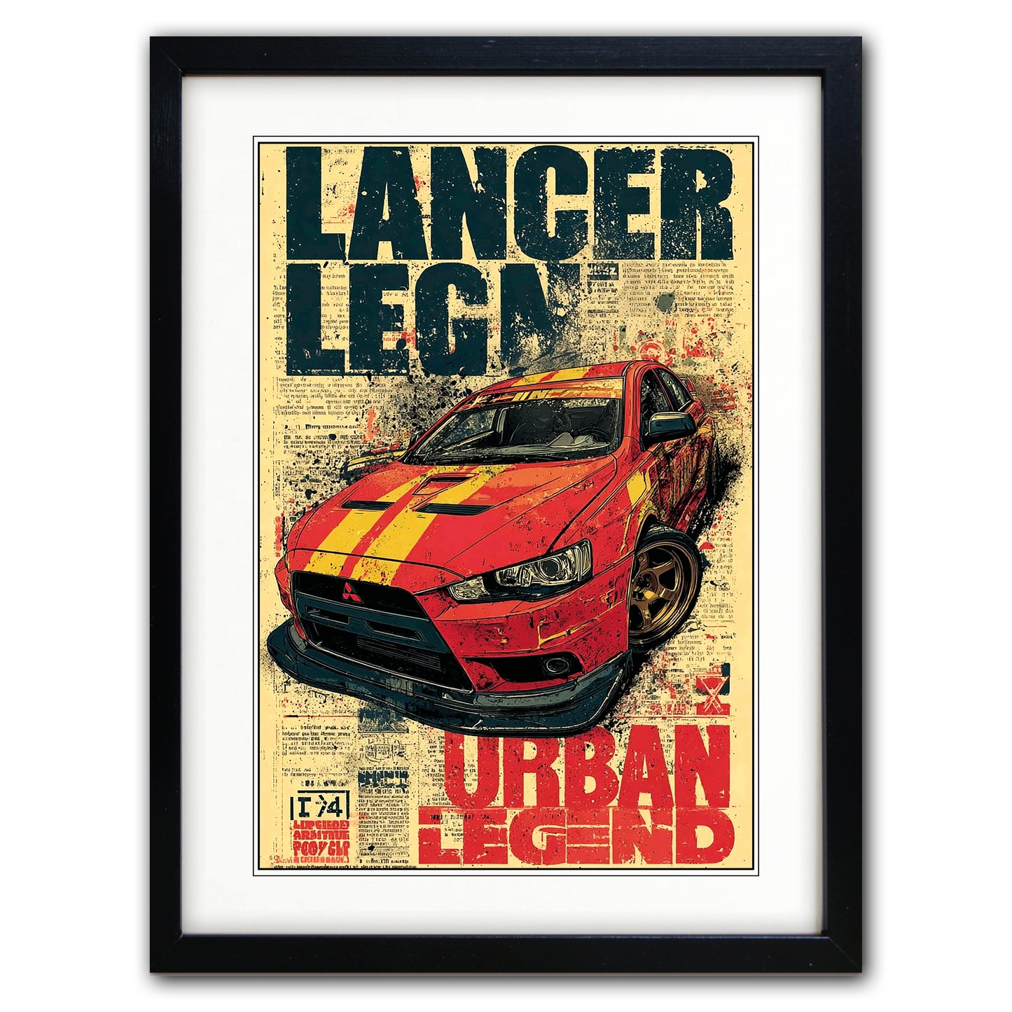 Auto Motor Classic Design Collection of 4 Prints | A3 Satin Luxury Paper | No.2