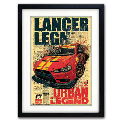 Auto Motor Classic Design Collection of 4 Prints | A3 Satin Luxury Paper | No.2