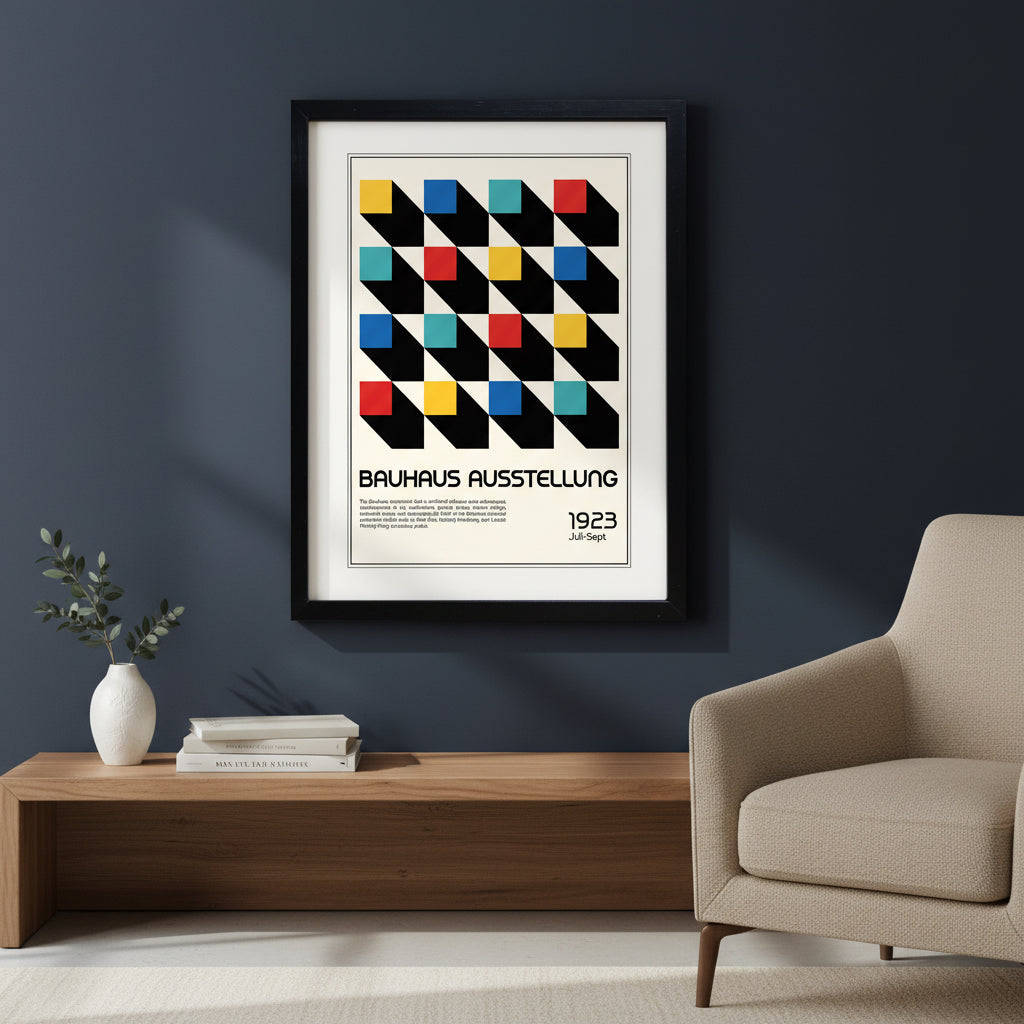 Bauhaus Vintage Exhibition | Art Print | A3 Luxury Satin | Collection of 4 | No.3