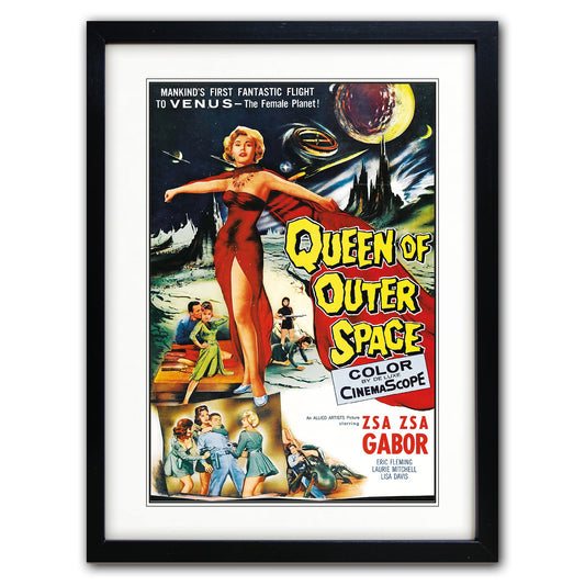 Queen of Outer Space | Vintage 1950s B-Movie Film Art Print | A3