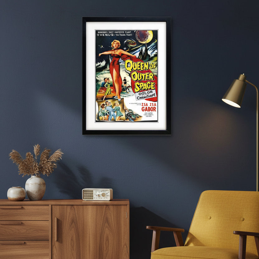 Queen of Outer Space | Vintage 1950s B-Movie Film Art Print | A3