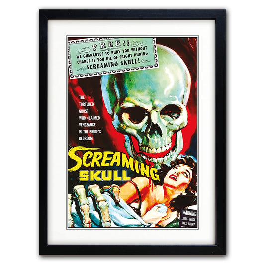 The Screaming Skull | Vintage 1950s B-Movie Film Art Print | A3