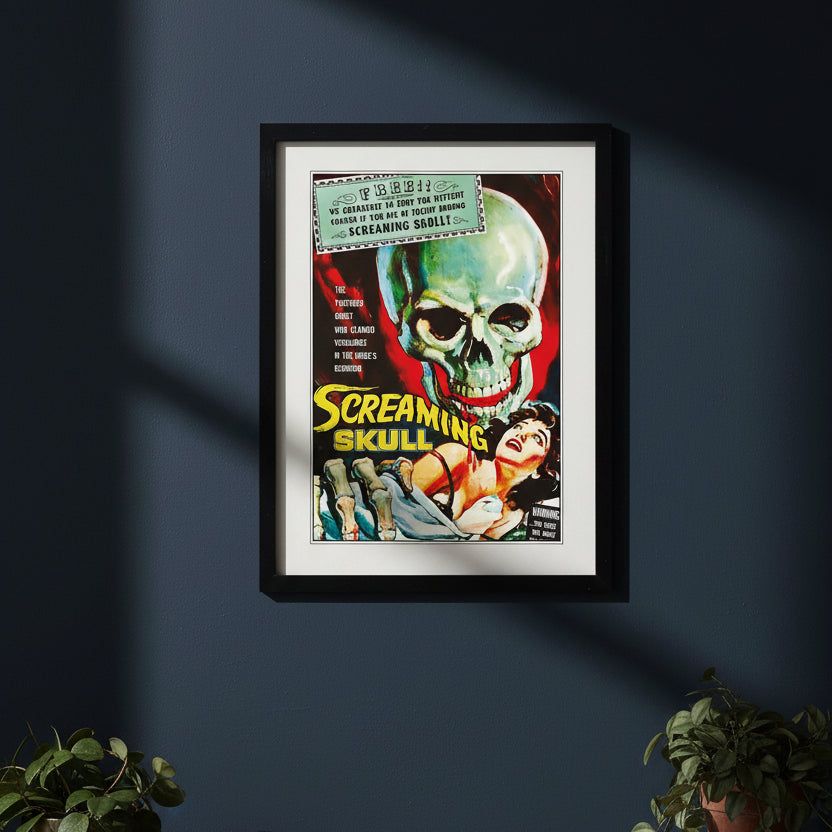 The Screaming Skull | Vintage 1950s B-Movie Film Art Print | A3