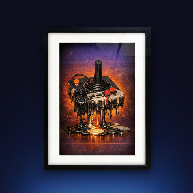 Vintage Classic Gaming Atari 2600 Controller Print | Art Print | No.1