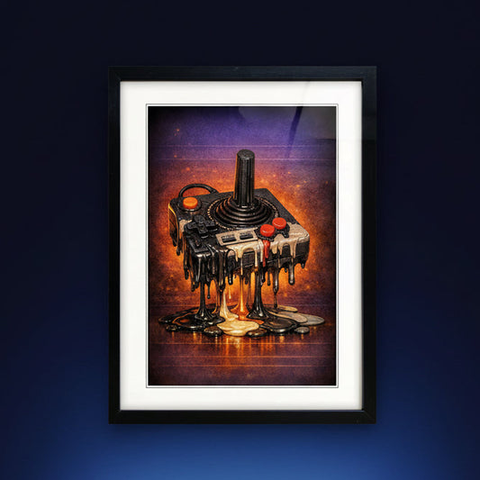 Vintage Classic Gaming Atari 2600 Controller Print | Art Print | No.1