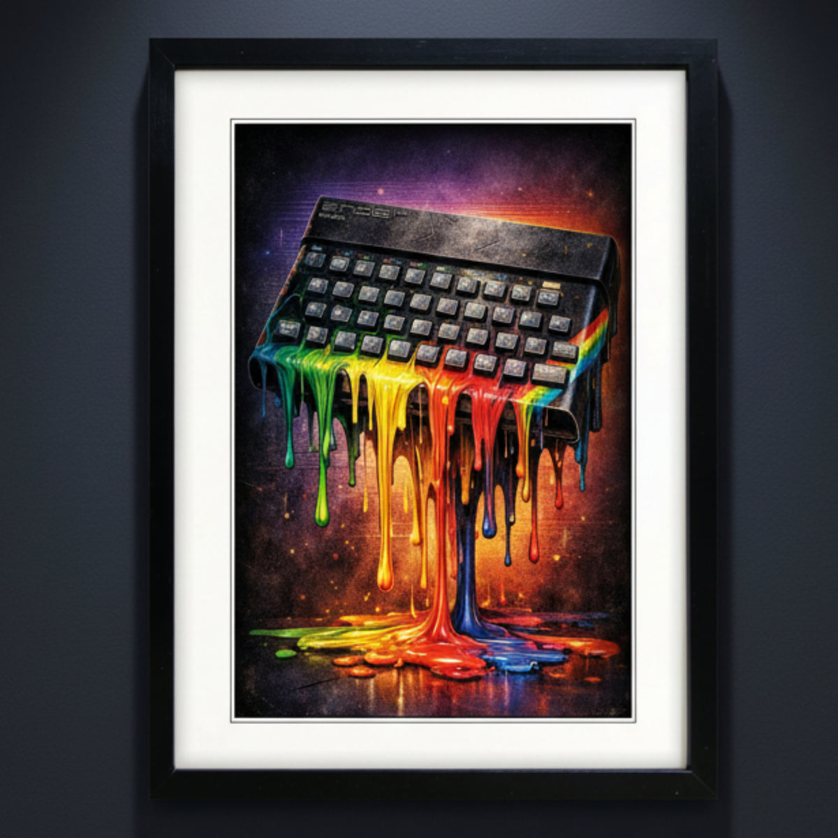 Vintage Classic Gaming ZX Sinclair Keyboard Print | Art Print | No.4