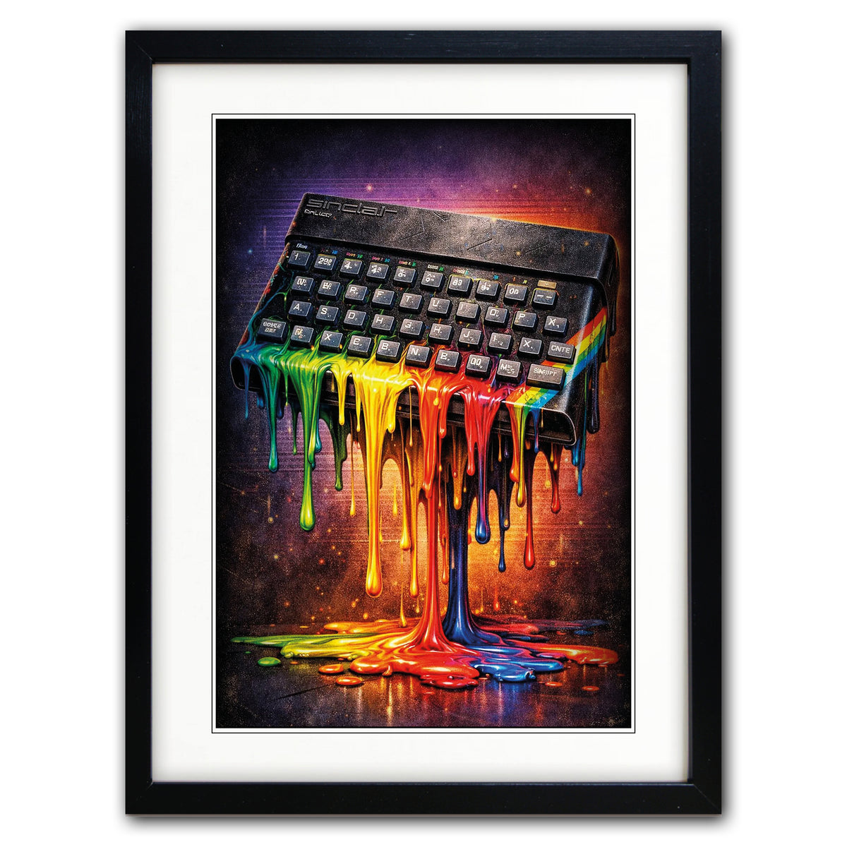 Vintage Classic Gaming ZX Sinclair Keyboard Print | Art Print | No.4