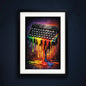 Vintage Classic Gaming ZX Sinclair Keyboard Print | Art Print | No.4
