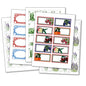 Vintage jam conserve labels by Bubbadoodoo, printed cover design for homemade jam jars with classic, decorative labels.