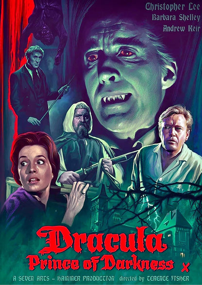 Dracula: Prince of Darkness | Vintage Hammer Horror Movie Print | A3