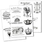French Vintage Signage | Self-Adhesive Craft Paper | Set of 3 Sheets