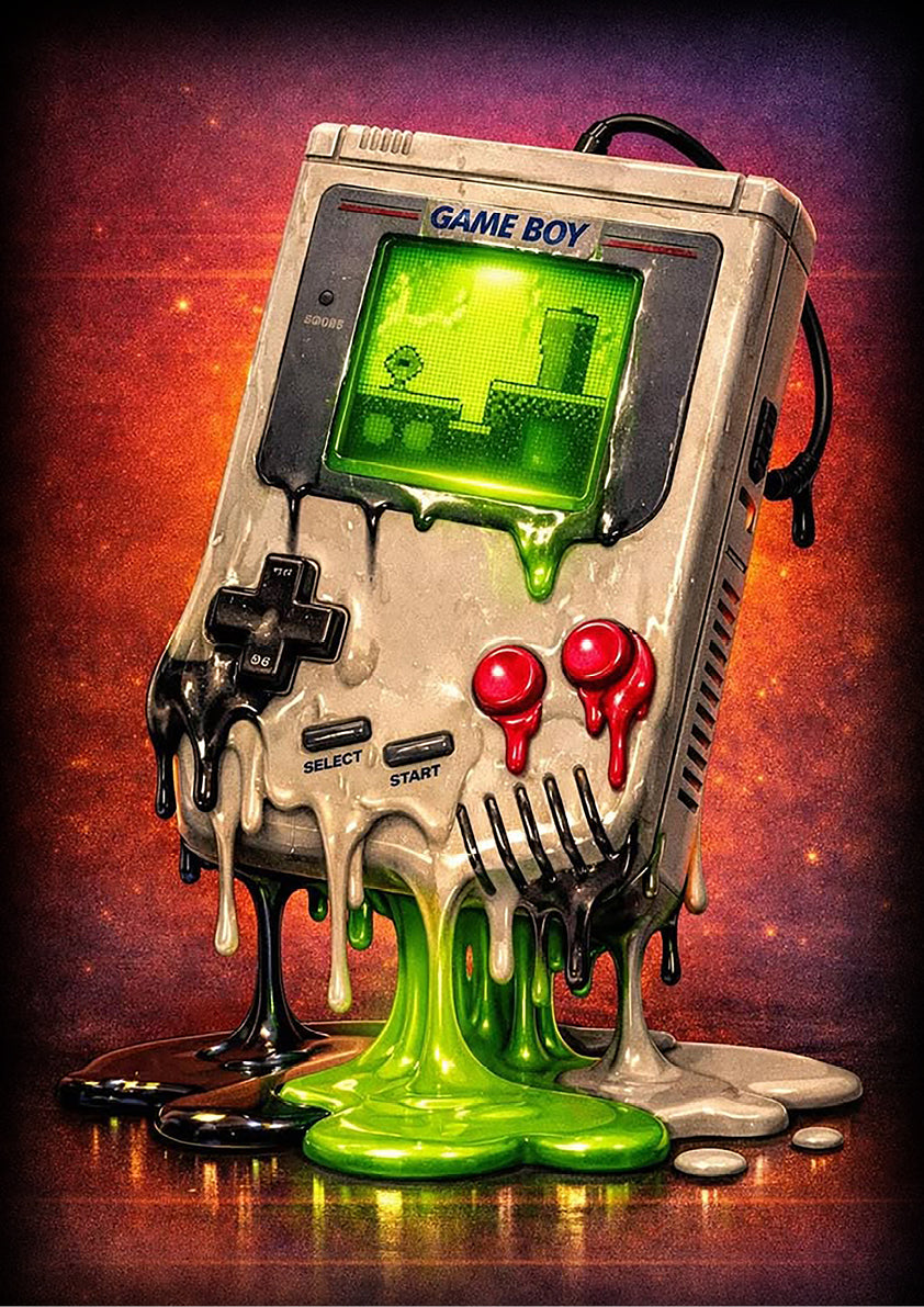 Vintage Classic Gaming Game Boy Print | Art Print | No.3