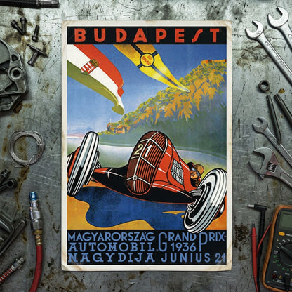Vintage Grand Prix Racing Postcards | Pack of 8