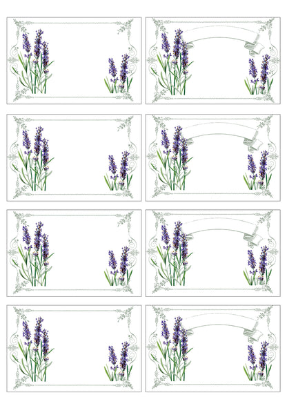 Vintage Bubbadoodoo jam conserve labels for homemade jam jars, featuring decorative print designs on a white background.