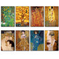 Gustav Klimt Vintage Art Fridge Magnets | Set of 8 | Art Nouveau