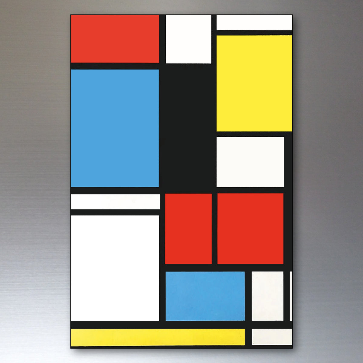 Mondrian Neo-Plasticism Abstract Art Fridge Magnets | Set of 8