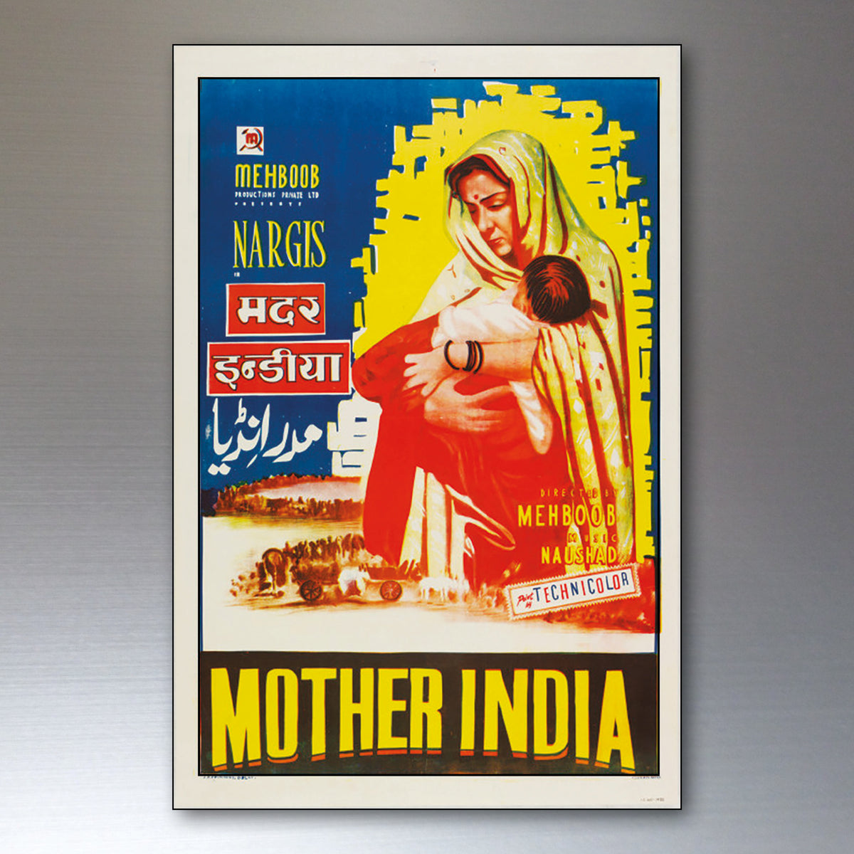 Vintage Bollywood Film Poster Fridge Magnets | Set of 8