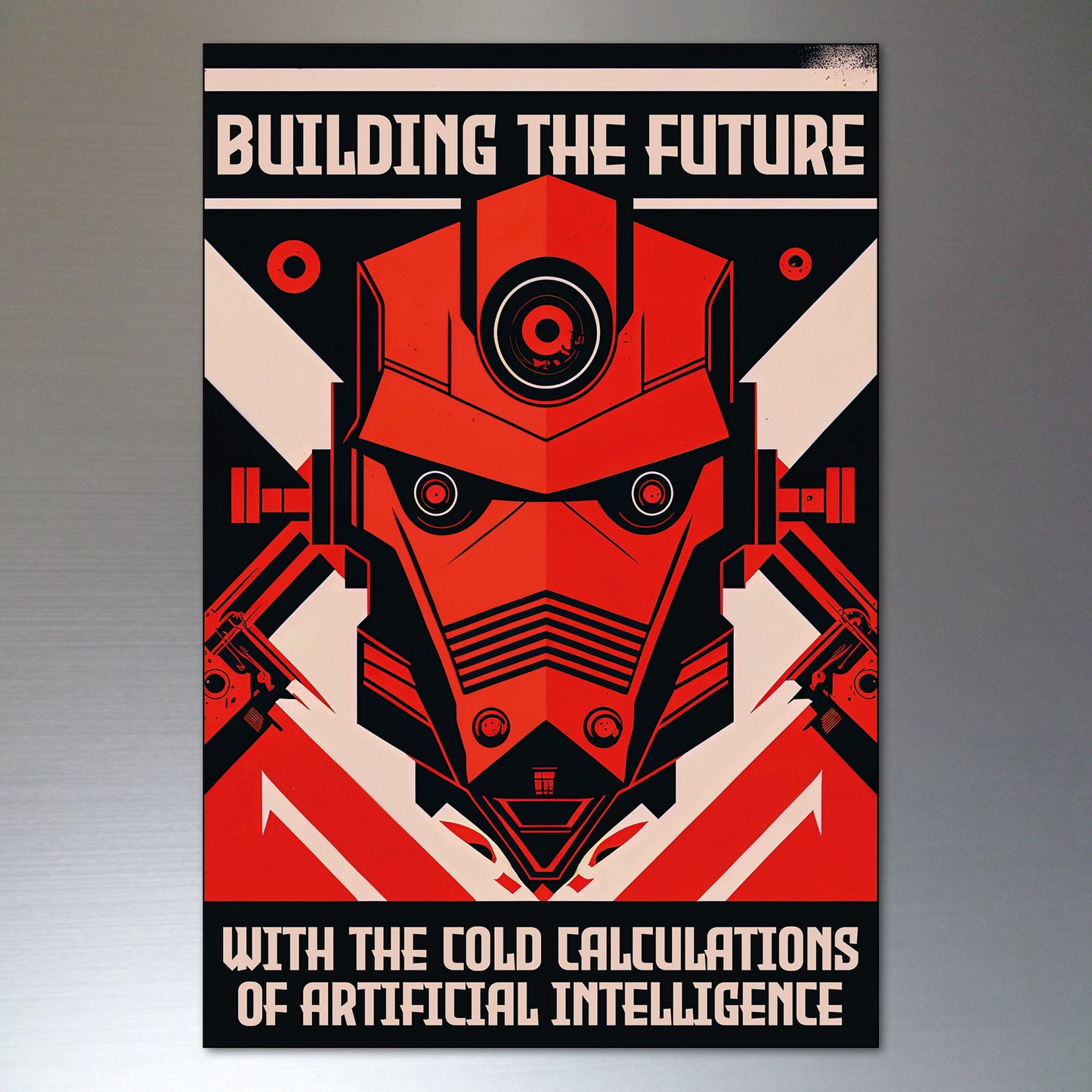 Sci-Fi Robots Futuristic Social Utopia Fridge Magnets | Set of 8