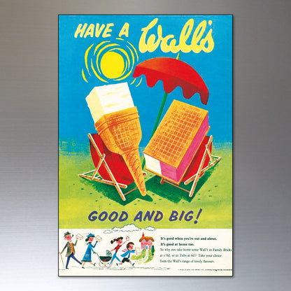 Vintage Advertising Artwork Fridge Magnets | Set of 8