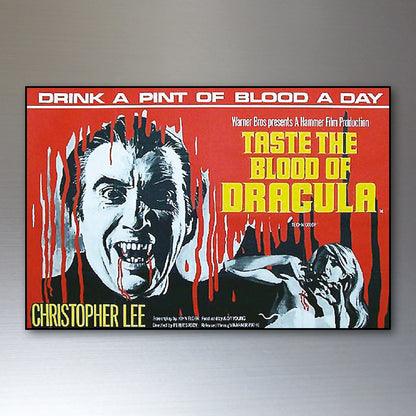 Vintage Hammer Horror Movie Poster Fridge Magnets Set of 8 | Classic Horror Gift | No.1