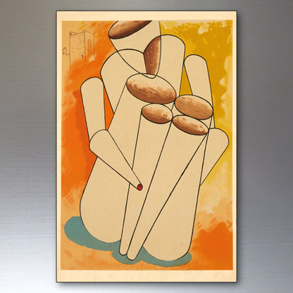 Man Ray Avant-Garde Art Fridge Magnets | Dada & Surrealist Prints | Set of 8