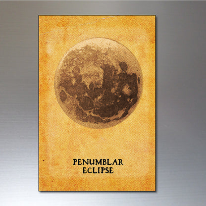 Vintage Moon Phases & Lunar Eclipse Illustrations | Fridge Magnets Set of 8