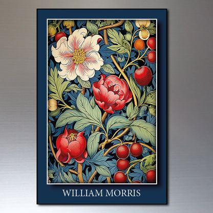 Vintage William Morris Wallpaper Designs Fridge Magnets | Set of 8