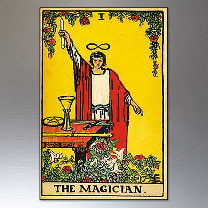 Vintage Tarot Card Fridge Magnets | Set of 8 | No.1