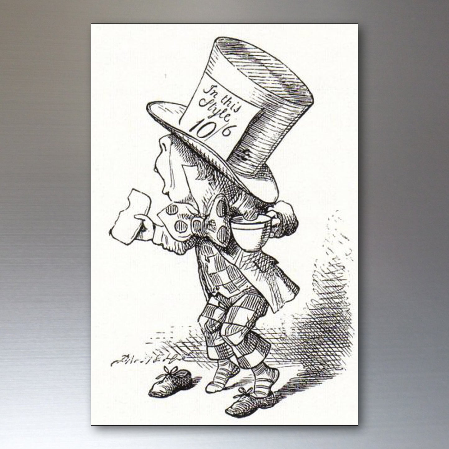 Alice in wonderland vintage illustrations from novel by c s lewis set of 8 fridge magnets