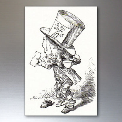 Alice in wonderland vintage illustrations from novel by c s lewis set of 8 fridge magnets
